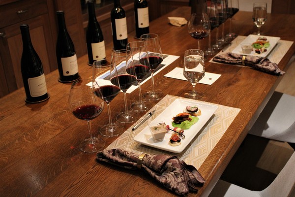 A setting of the Adelaida Food and Wine Pairing